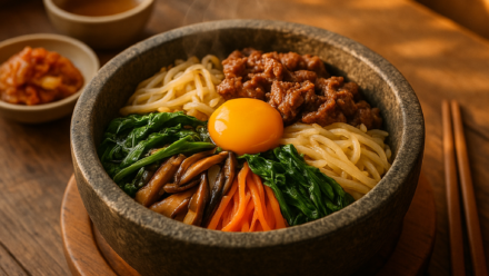 정갈하게 차려진 전주비빔밥