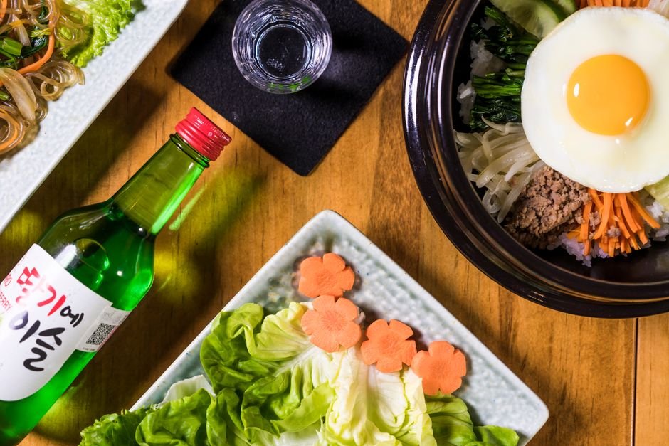 전주 한옥마을 한정식 상차림