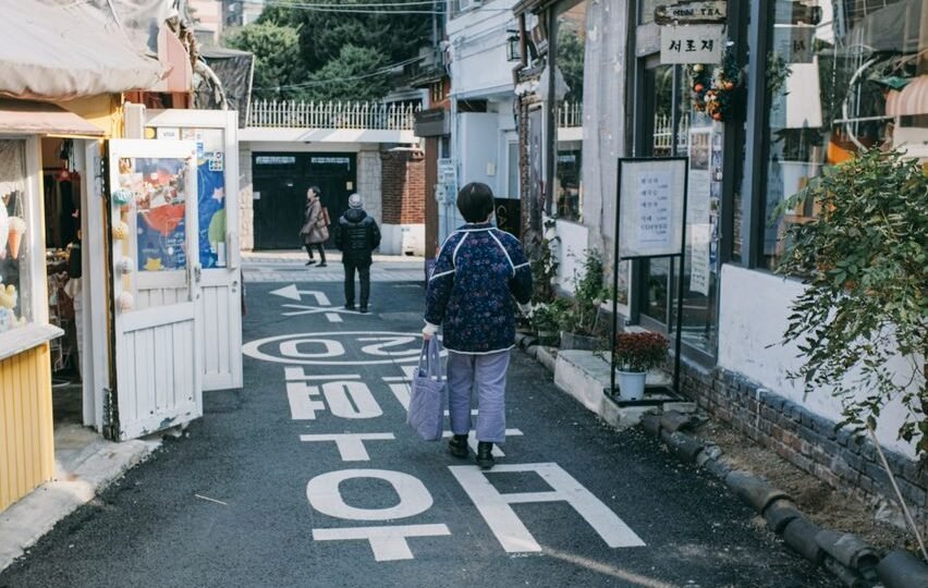 망원시장 골목 먹거리 풍경