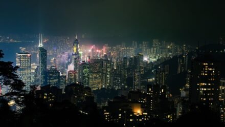 빅토리아 피크에서 바라본 홍콩 야경