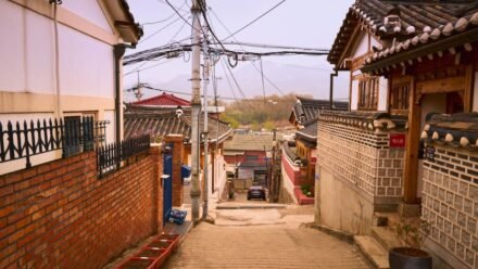 목포 서산동 보리마당 벽화마을 골목 풍경