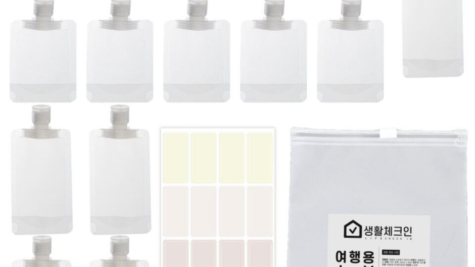 생활체크인 깔끔한 여행용 소분 파우치 15종